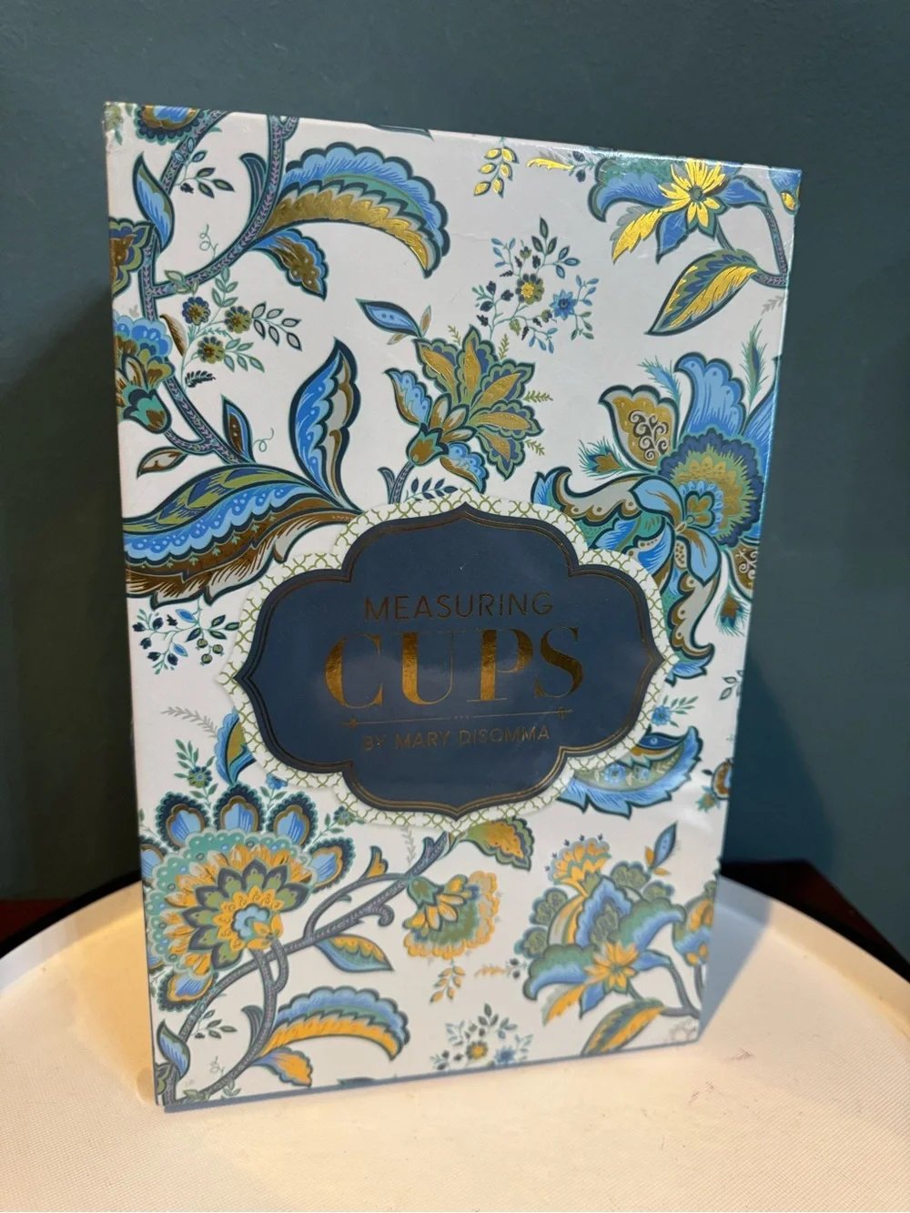 Mary Disomma Blue Floral Nesting Measuring cups - Set of 4, New in sealed box